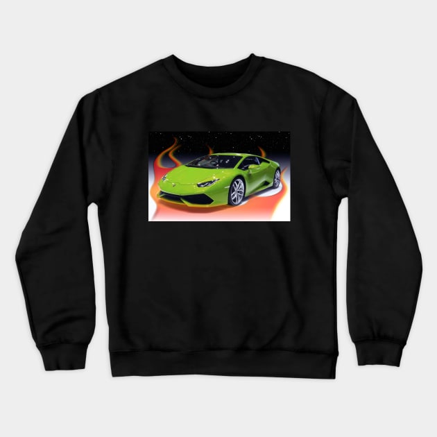 Very Cool Bookfair Car Poster Tapestry With FLAMES 2000's Nostalgia Crewneck Sweatshirt by blueversion